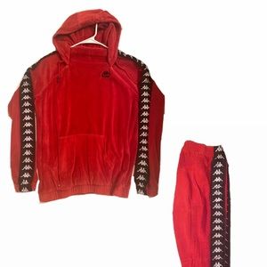 KAPPA 222 BANDA AMMU VELOUR HOODIE/LEGGINGS SET